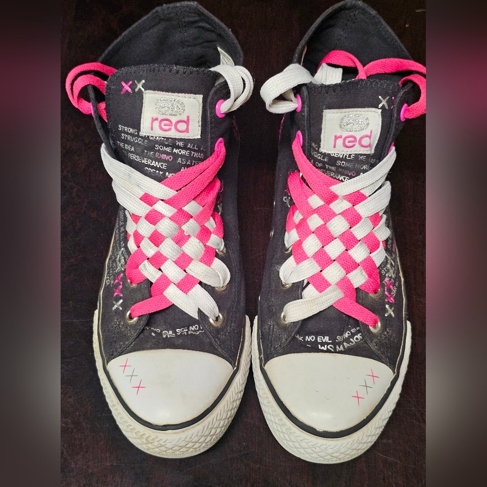 Women's Ecko Red Chalsie Prissy Hightop Sneakers Size 7.5